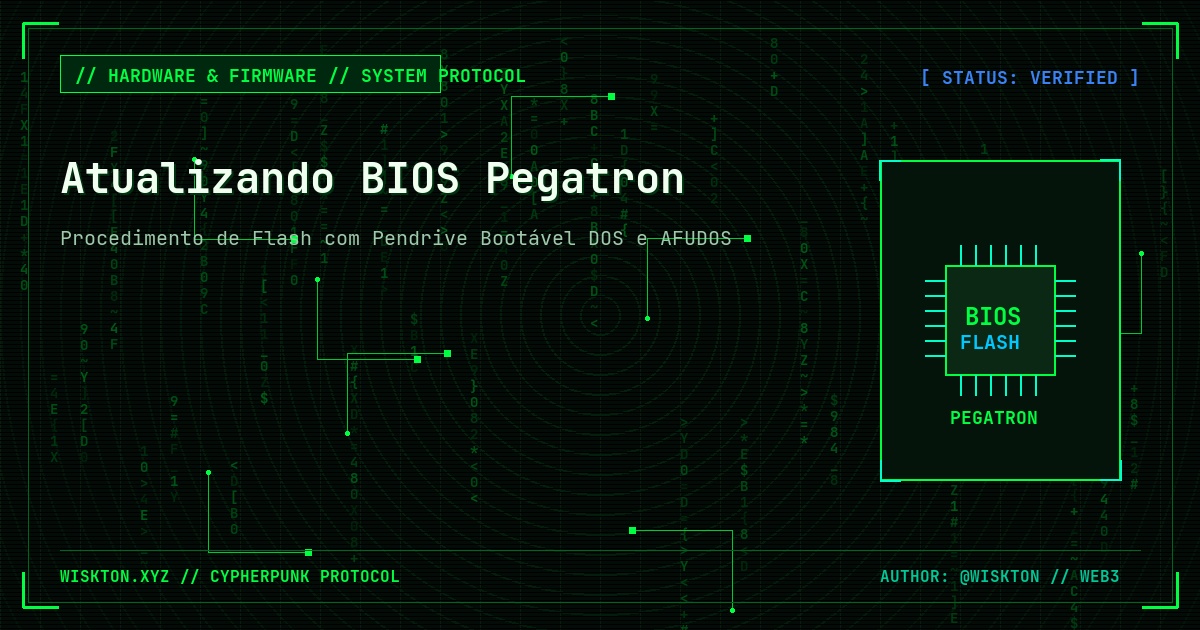 Atualizando a bios da placa mae PEGATRON