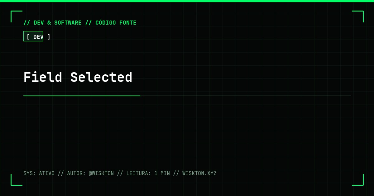 Field Selected